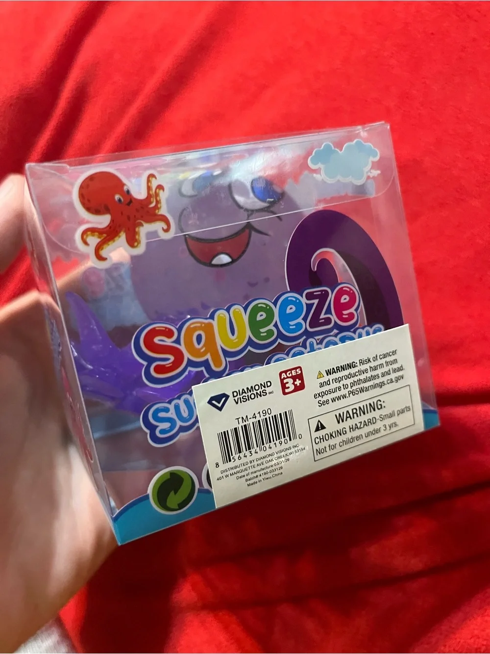 Octopus with squishy head